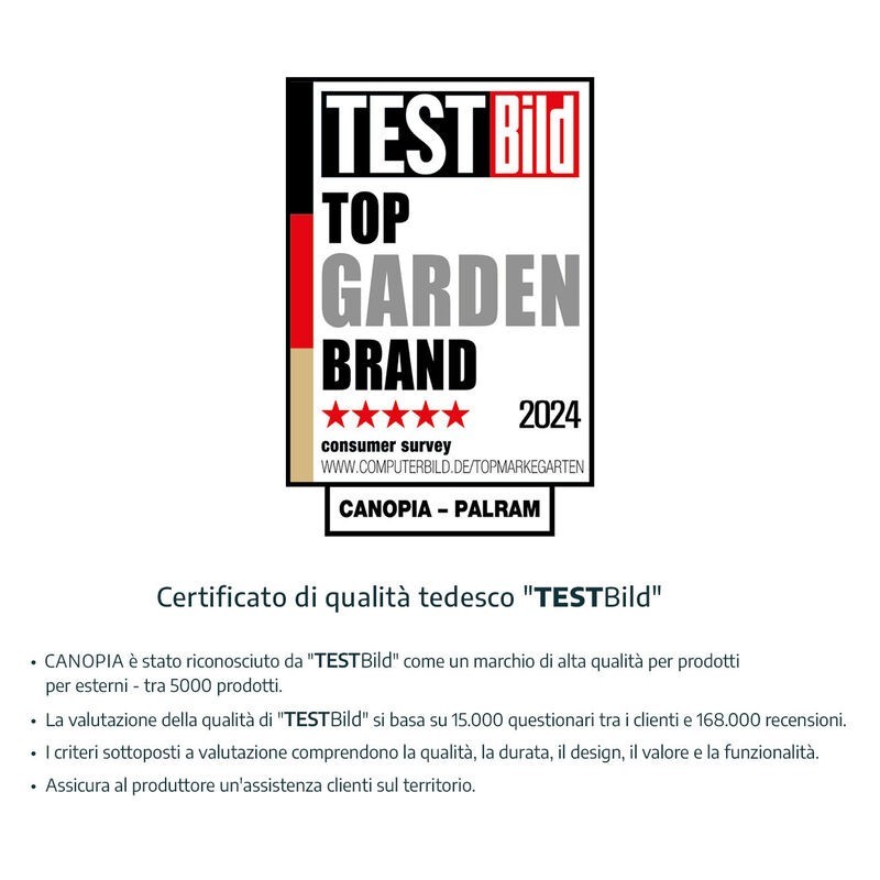 Canopia Bordeaux Outdoor Shelter 447X140 cm Double Layer Canopia Bordeaux Outdoor Shelter 447X140 cm Double Layer