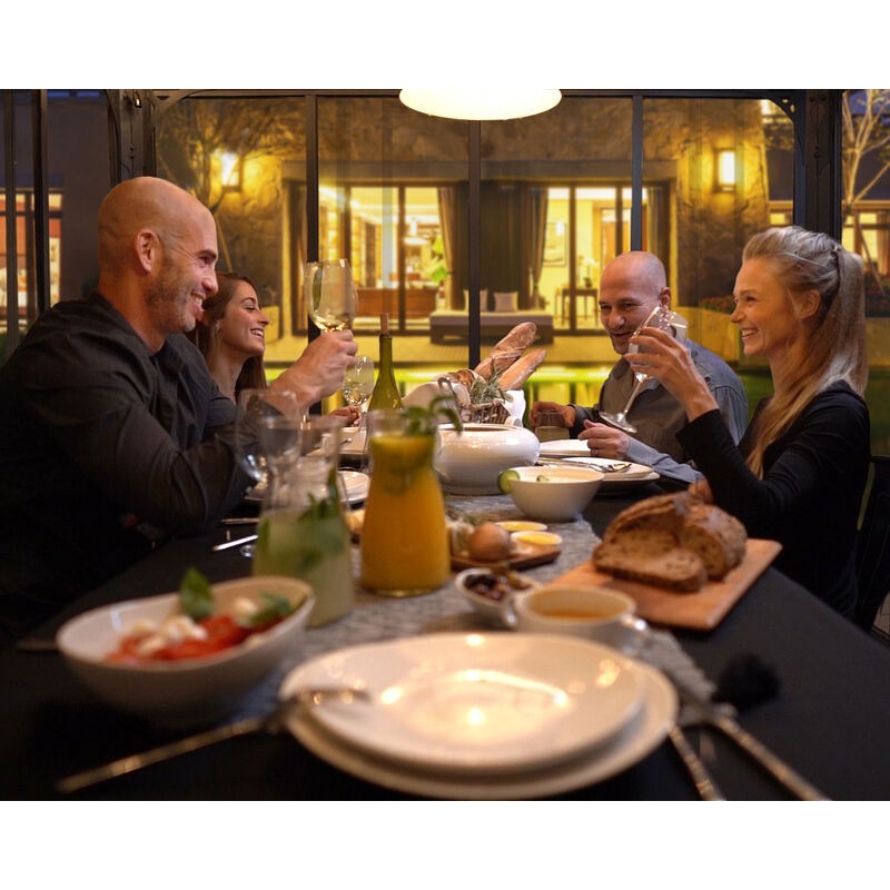 Canopia Ledro Closed Gazebo in Aluminum 3X3 m Canopia Ledro Closed Gazebo in Aluminum 3X3 m