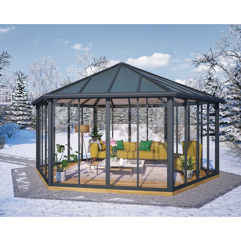 Canopia Garda Closed Gazebo in Aluminum 5.2X6 m Canopia Garda Closed Gazebo in Aluminum 5.2X6 m