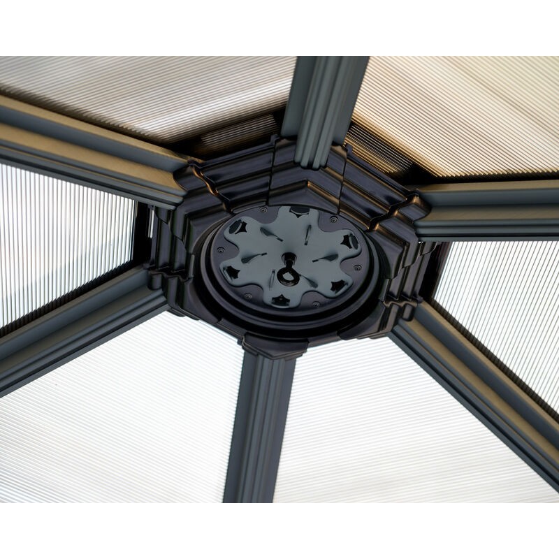 Canopia Rome Hexagonal Gazebo in Aluminum 3.6X4 m Canopia Rome Hexagonal Gazebo in Aluminum 3.6X4 m