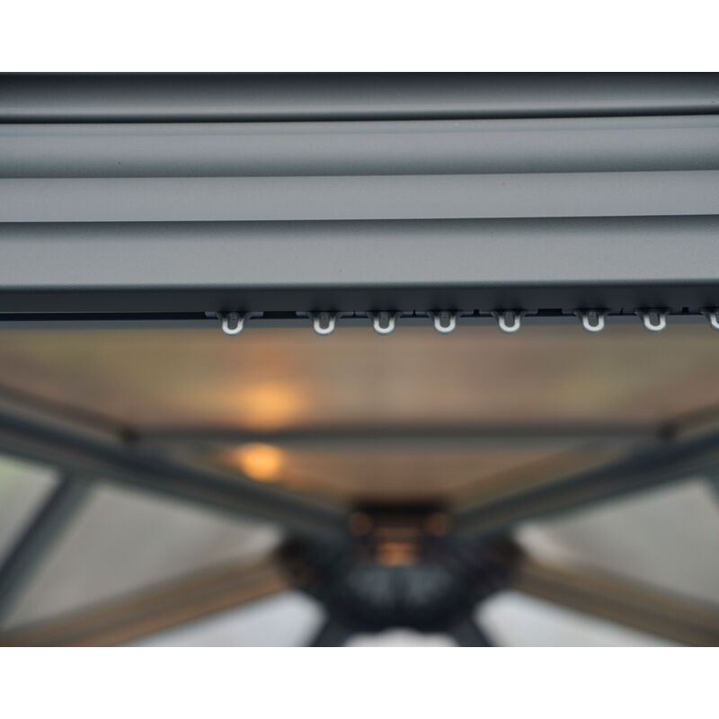 Canopia Rome Hexagonal Gazebo in Aluminum 3.6X4 m Canopia Rome Hexagonal Gazebo in Aluminum 3.6X4 m