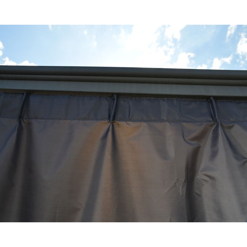 Canopia Set of Curtains for Gazebos Palermo 4X2.2 m Canopia Set of Curtains for Gazebos Palermo 4X2.2 m