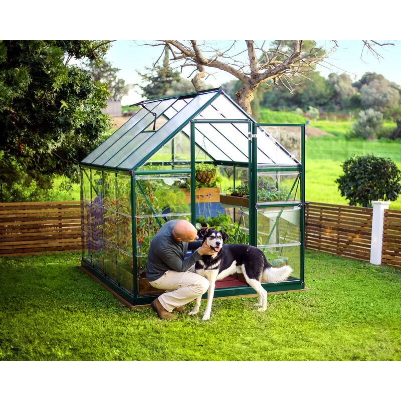 Canopia Hybrid Garden Greenhouse in Polycarbonate 247X185X208 cm Green Canopia Hybrid Garden Greenhouse in Polycarbonate 247X185X208 cm Green