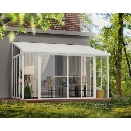 Canopia San Remo Pergola Chiusa in Alluminio 3X4.4 m Bianco