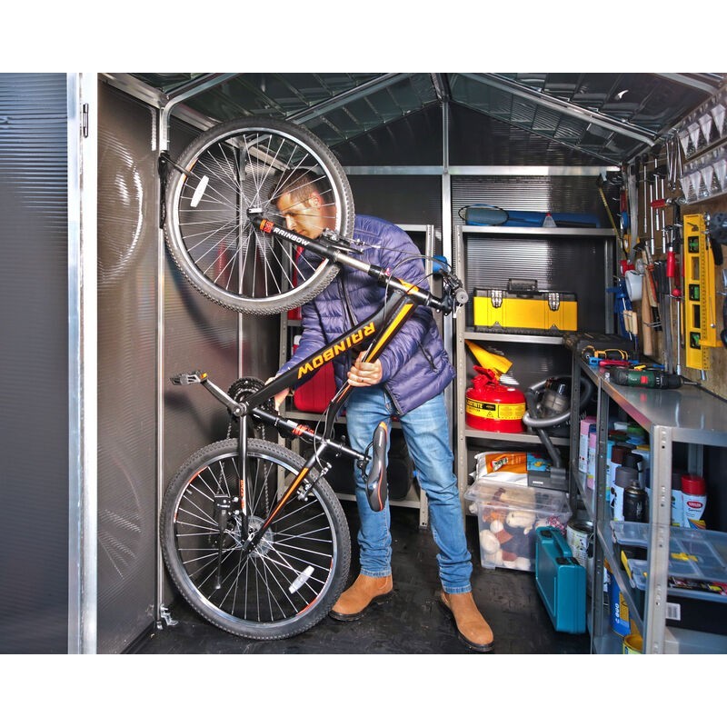 Canopia Rubicon Garden Shed in Ultra Resistant Polycarbonate 229X185X217 cm Dark Gray Canopia Rubicon Garden Shed in Ultra Resistant Polycarbonate 229X185X217 cm Dark Gray