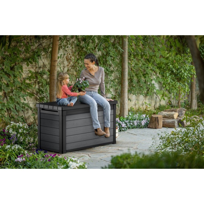 Keter Baule in Resina CORTINA BOX 100 Grafite PRODOTTO CON DIFETTI