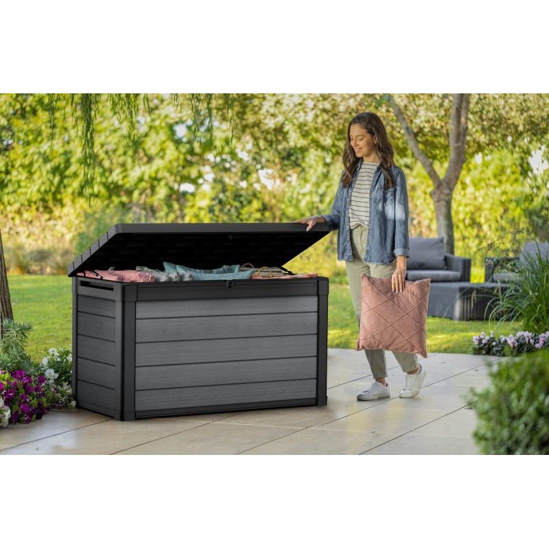 Keter Baule in Resina CORTINA BOX 100 Grafite PRODOTTO CON DIFETTI