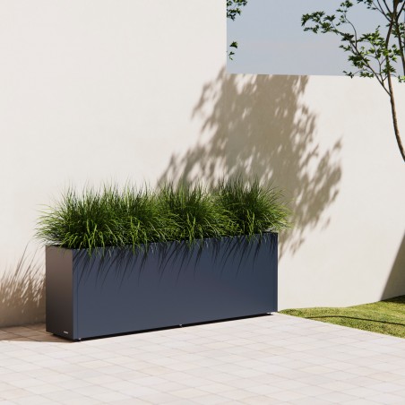 Herstera Planter 30 in Metal Anthracite 150x30x50 cm