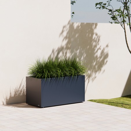 Herstera Planter 50 in Metal Anthracite 100x50x50 cm