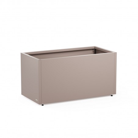 Fioriera Herstera PLANTER 50 in Metallo colore Grigio Scuro 100x50x50cm