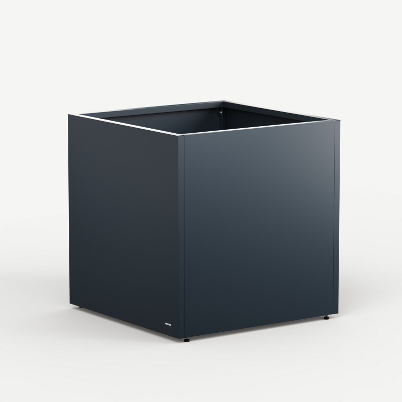 Cubo Herstera PLANTER CUBE 80 planter in Anthracite metal 80x80x80 cm Cubo Herstera PLANTER CUBE 80 planter in Anthracite metal 80x80x80 cm