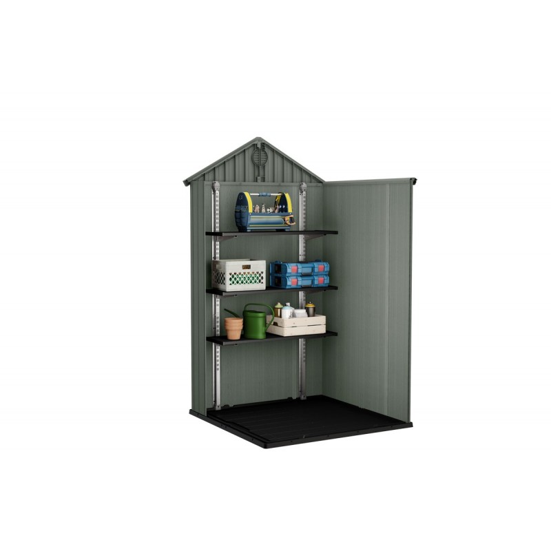 Keter Resin Garden Shed DARWIN 6x4 Green with Front Windows