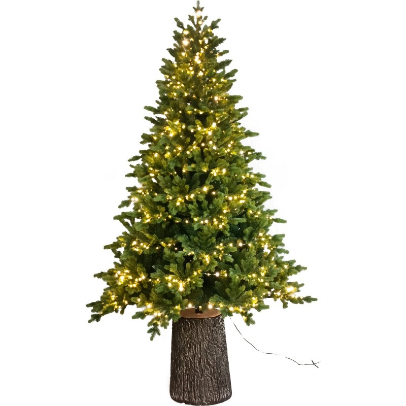 Darcy Illuminated Christmas Tree with Trunk 1450LEDs h240Ø145cm PE+PVC Darcy Illuminated Christmas Tree with Trunk 1450LEDs h240Ø145cm PE+PVC