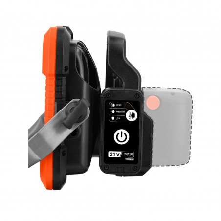 21 V battery-powered LED headlight Stocker