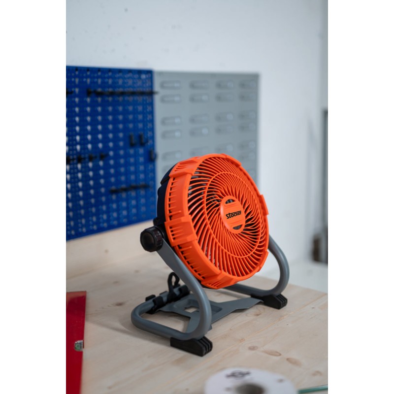 21 V battery-powered fan Stocker
