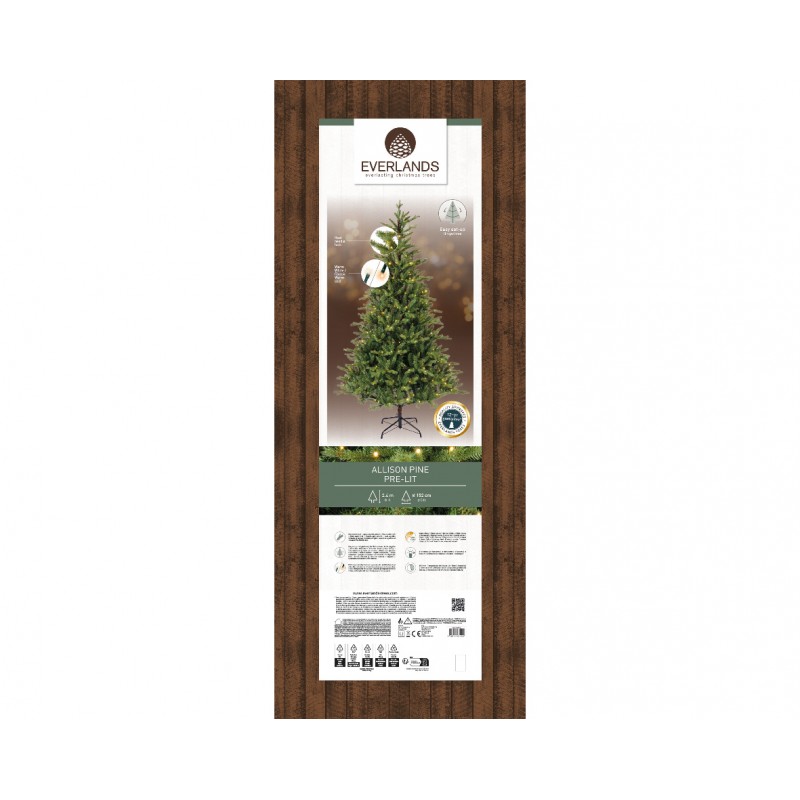 Allison Illuminato Christmas tree h240Ø152cm PE+PVC Allison Illuminato Christmas tree h240Ø152cm PE+PVC