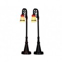 Bell Ornament Lamp Post Set of 2 B/O 4.5V Cod. 54932