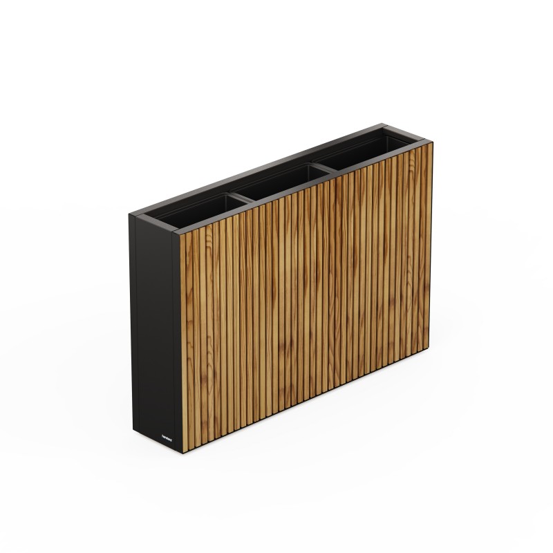 Sistema di Irrigazione Automatica per Fioriera in Metallo DECO DIVIDER 120x25x80 cm