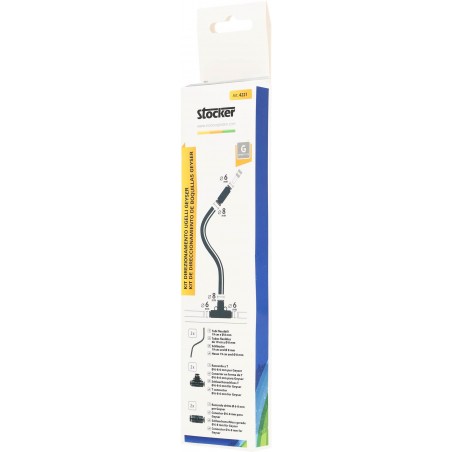 Geyser nozzle direction kit Stocker 20 cm - 2 flexible hoses, without nozzles