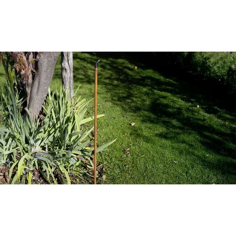 Nozzle raising pole Stocker 80 cm, in iron, with 1.70 m of tube, rubber connector and 135° fitting ø 6 mm for Geyser