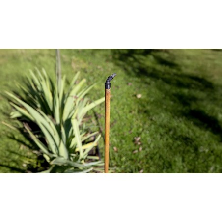 Stocker Nozzle raising pole 150 cm, in iron, with 1.70 m of tube, rubber connector and 135° fitting ø 6 mm for Geyser