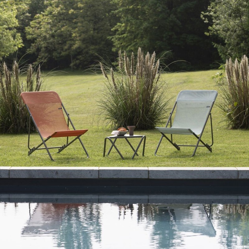 MAXI TRANSAT Deckchair LaFuma LFM2502 Clémentine/Titane MAXI TRANSAT Deckchair LaFuma LFM2502 Clémentine/Titane