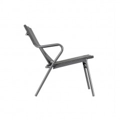 Low padded bench VENCE LaFuma LFM5287 Obsidian/Titane