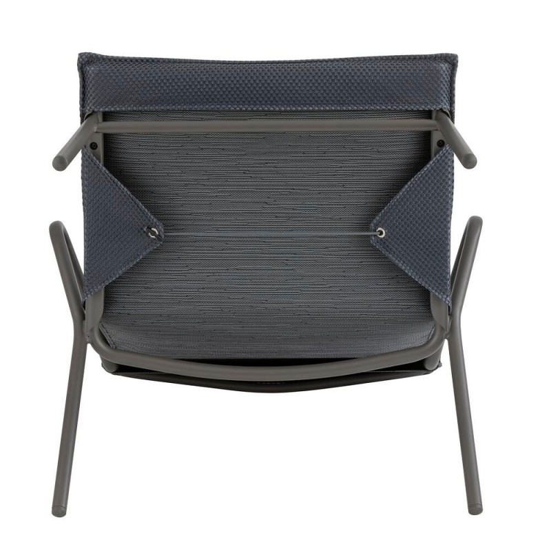Low padded armchair VENCE LaFuma LFM5347 Dark Grey/Titane Low padded armchair VENCE LaFuma LFM5347 Dark Grey/Titane