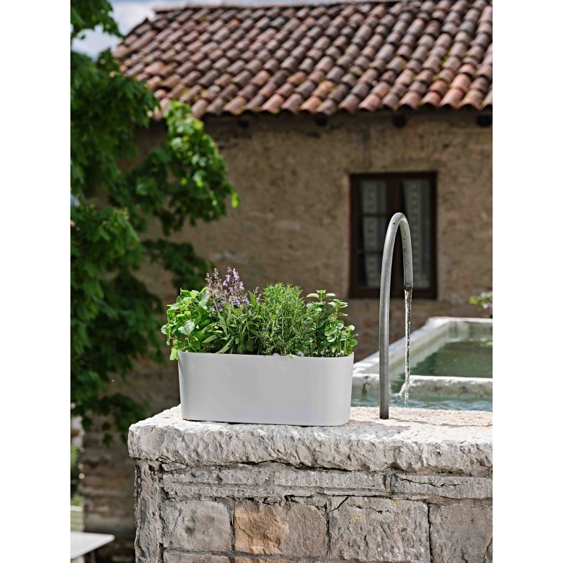 Paros Eco Green Rectangular Planter