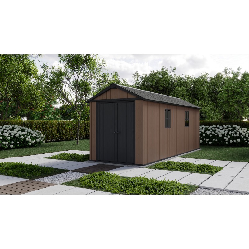 Keter Garden Shed in Resin NEWTON PLUS 1775 - Double Choice of Assembly Keter Garden Shed in Resin NEWTON PLUS 1775 - Double Choice of Assembly