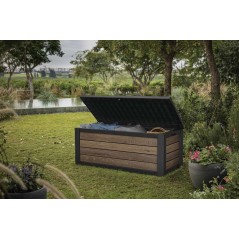 Keter Resin Storage Box SIGNATURE DECO BOX 150 Walnut
