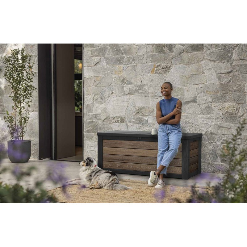 Keter Baule in Resina SIGNATURE DECO BOX 150 NOCE