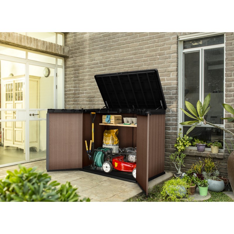 Keter Resin Tool Storage STORE IT OUT DARWIN Brown