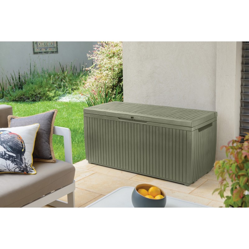 Keter Resin Storage Box SPRINGWOOD Green