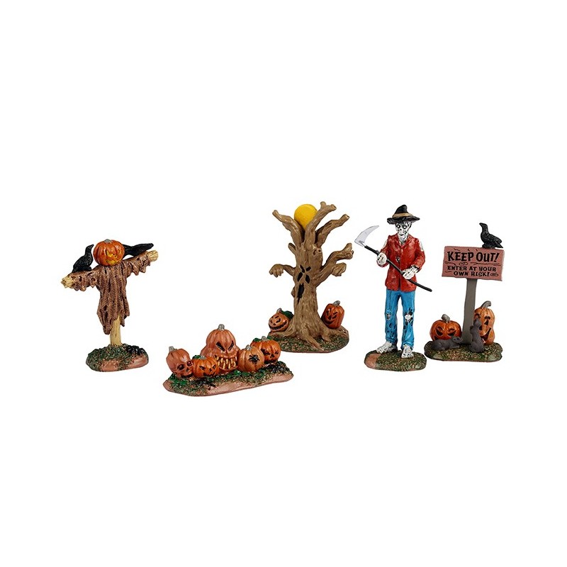 Creepy Pumpkin Patch Set Of 5 Cod. 52513