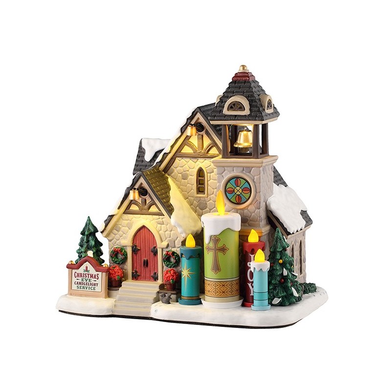Candlelight Church con Alimentatore 4.5V Cod. 55310 PRODOTTO CON DIFETTI