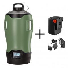 Geyser Mosquito Repellent Nebulizer Stocker E-25 MI 21V Green + 1 Power Battery 21V 2.6Ah + 21 V double battery charger