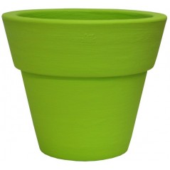 VASO PORTO ROSA CON FASCIA 45 CM VERDE MELA FINE SERIE