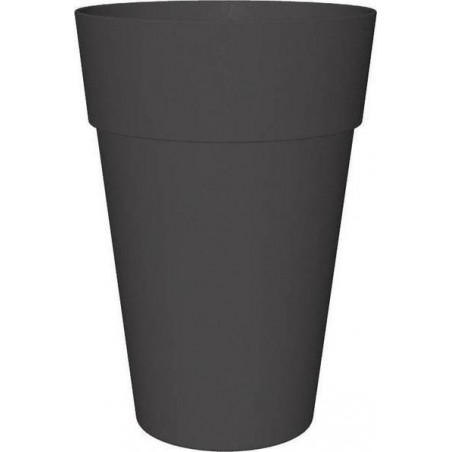 VASO HOUSTON CONICO 40 CM GRIGIO FUMO FINE SERIE