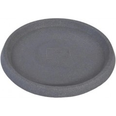 SOTTOVASO CIRCOLARE 20 CM GRIGIO FUMO FINE SERIE