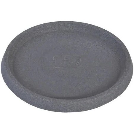 SOTTOVASO CIRCOLARE 20 CM GRIGIO FUMO FINE SERIE