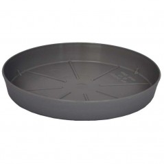 SOTTOVASO MEMPHIS TONDO 30 CM GRIGIO FUMO FINE SERIE