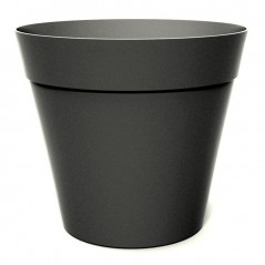 VASO CHICAGO 17 CM GRIGIO FUMO FINE SERIE