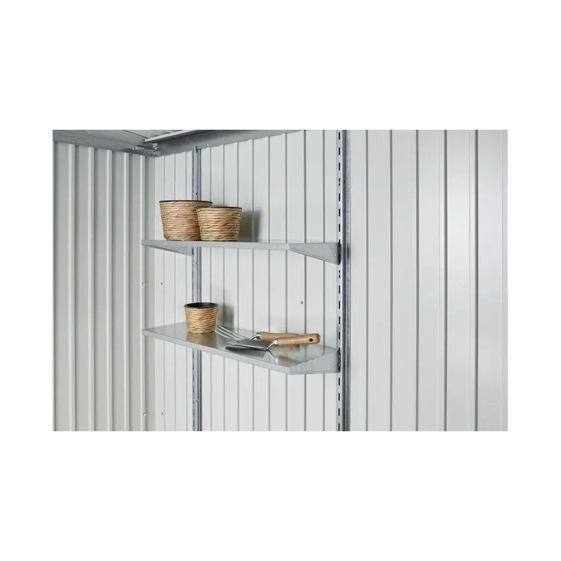 Set of 2 Deep Shelves for Metal Garden Shed NEO and Alex Duo Bin Biohort