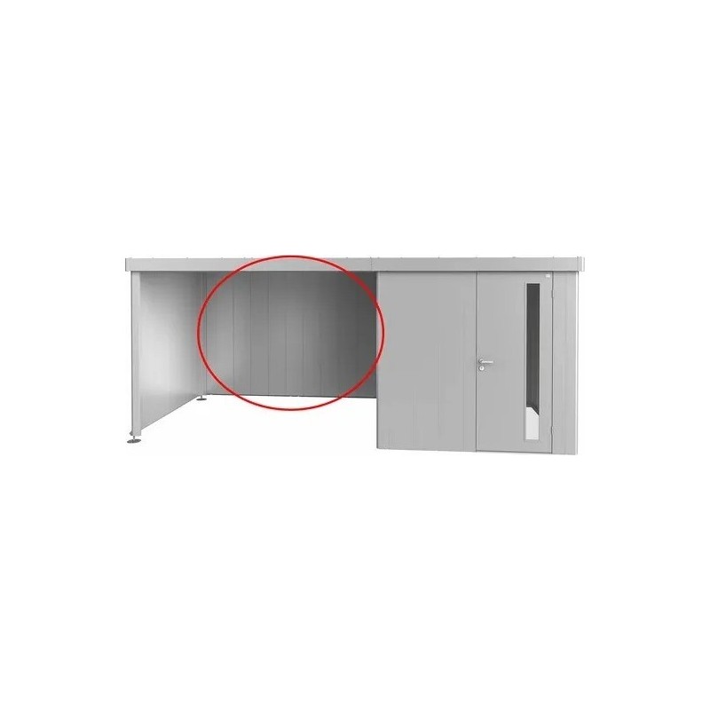 Rear Wall for Side Canopy for Metal Garden Shed NEO Biohort