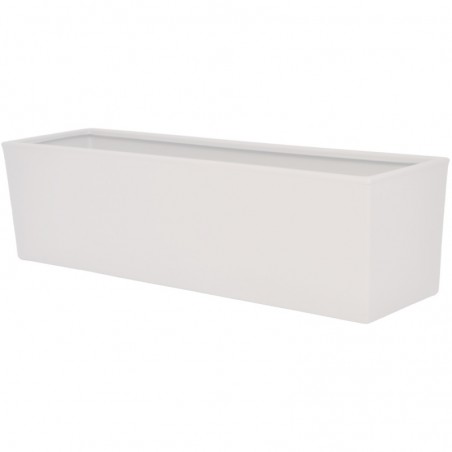 FIORIERA SENIGALLIA RETTANGOLARE 50 CM BIANCO PERLA FINE SERIE