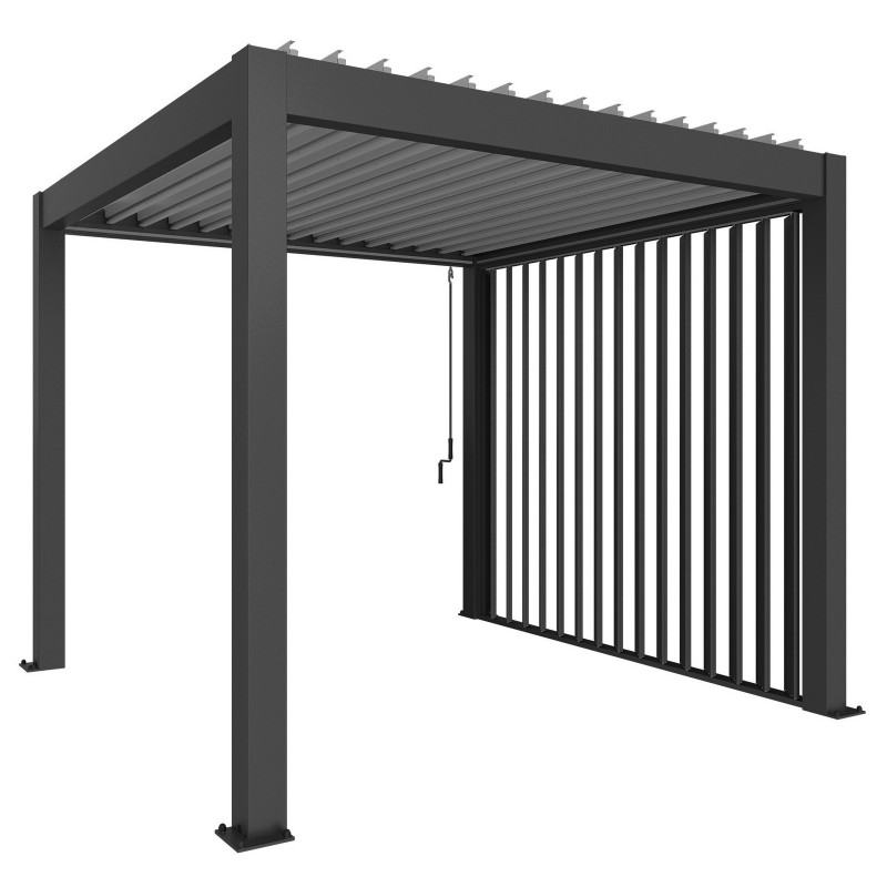 Slatted Side Wall for Biohort Metal Pergola