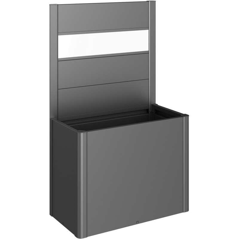 Privacy Screen with Glass Element for BELVEDERE Metal Planter Biohort Privacy Screen with Glass Element for BELVEDERE Metal Planter Biohort