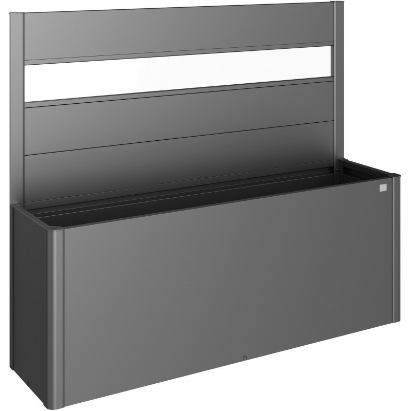 Frangivista con Elemento Vetro per Fioriera BELVEDERE in Metallo Biohort