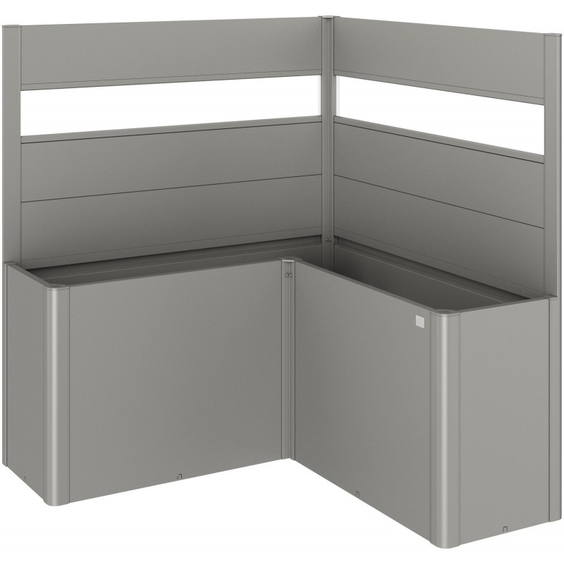 Frangivista con Elemento Vetro per Fioriera BELVEDERE L in Metallo Biohort Frangivista con Elemento Vetro per Fioriera BELVEDERE L in Metallo Biohort